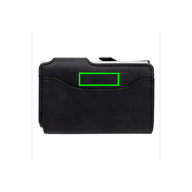 Standardní hliníkový držák RFID karet s PU peněženkou